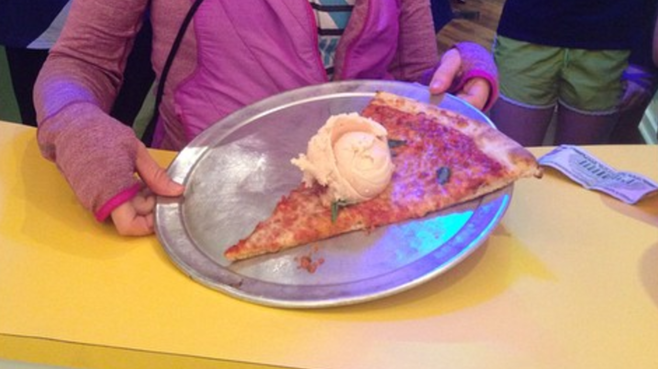 Pizza ice cream is a reality at this novelty ice cream shop Circa