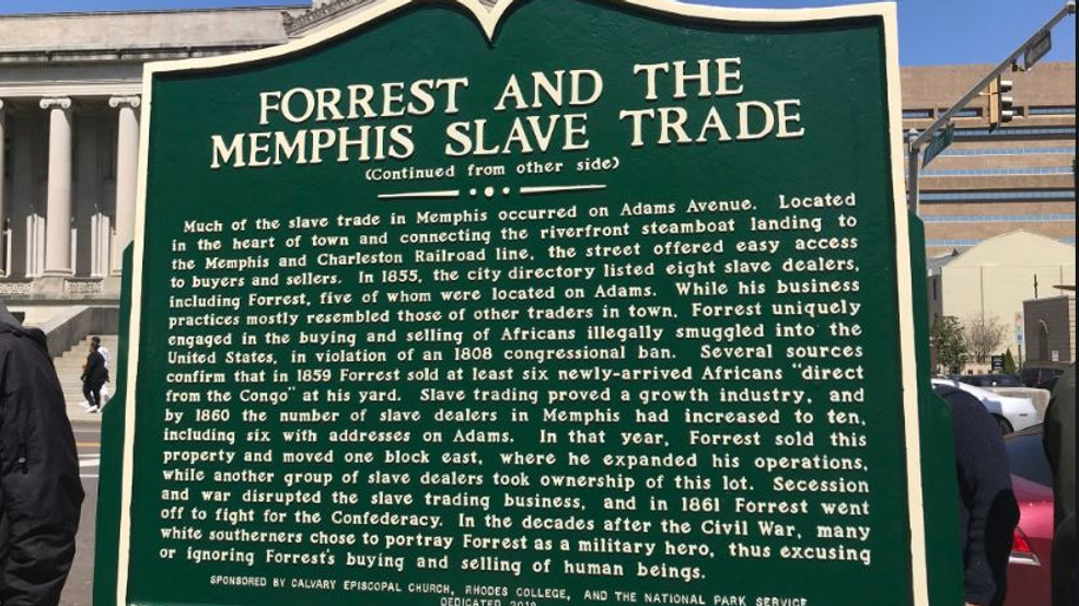 Slave market historical marker damaged in Tennessee, will be repaired