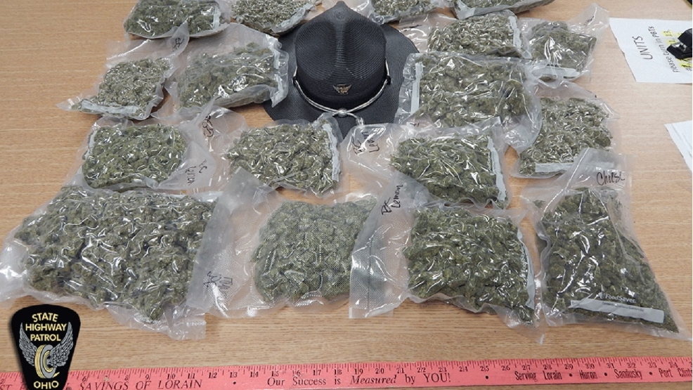 17 vacuum sealed packages of marijuana seized on US 6 in Erie Co. WNWO