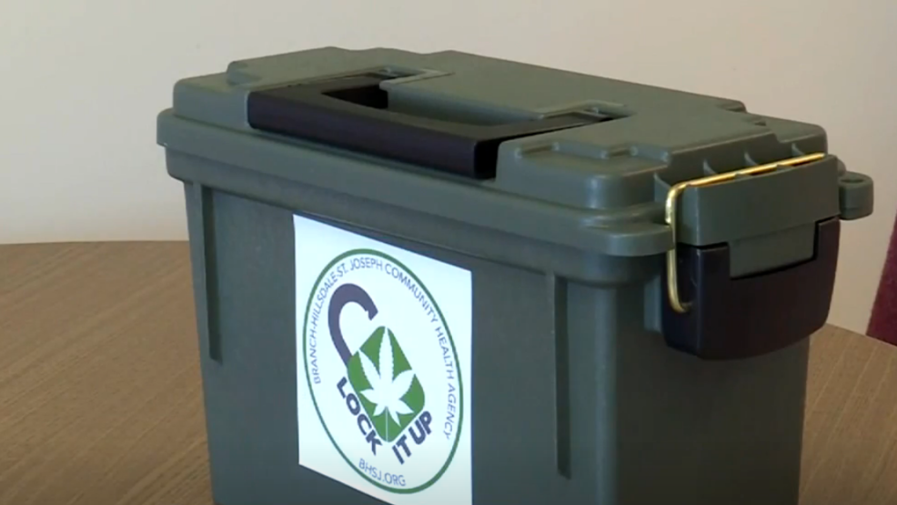 Marijuana lock boxes being given away to help keep pot away from