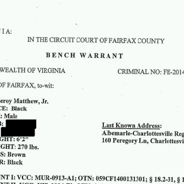 Fairfax Co Issues Bench Warrant For Jesse Matthew Wset