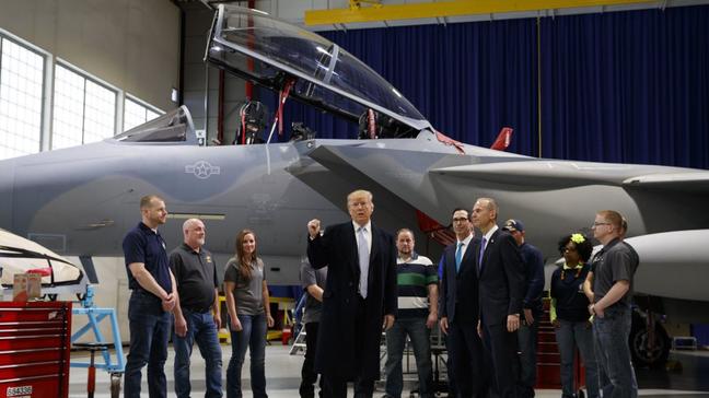 F/A-18 Fighter Jet Work At Boeing Plant Part Of Pentagon's $700B Budget