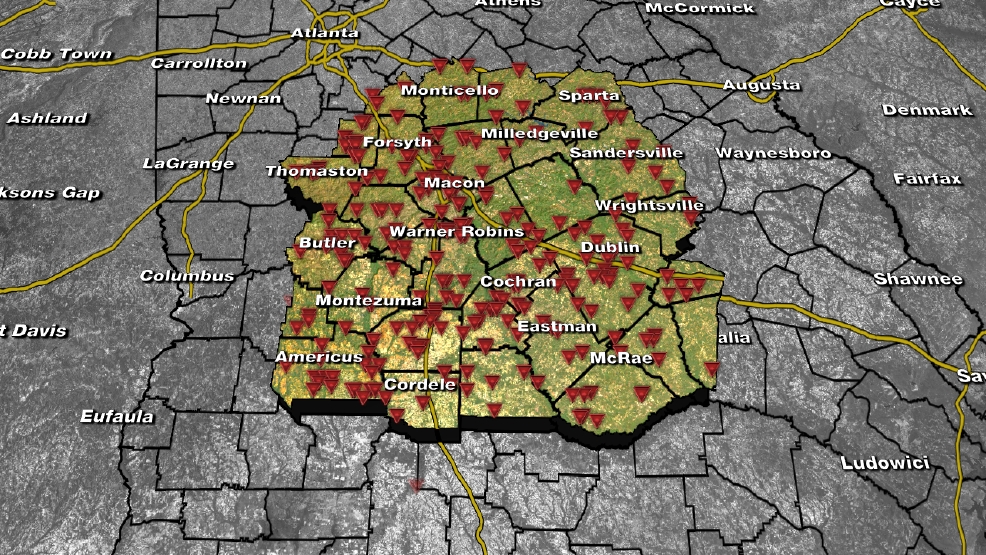 Tornado free zone Tracking tornadoes in Middle WGXA