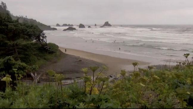 Recently-repaired entrance road to Ecola State Park closed again after landslide