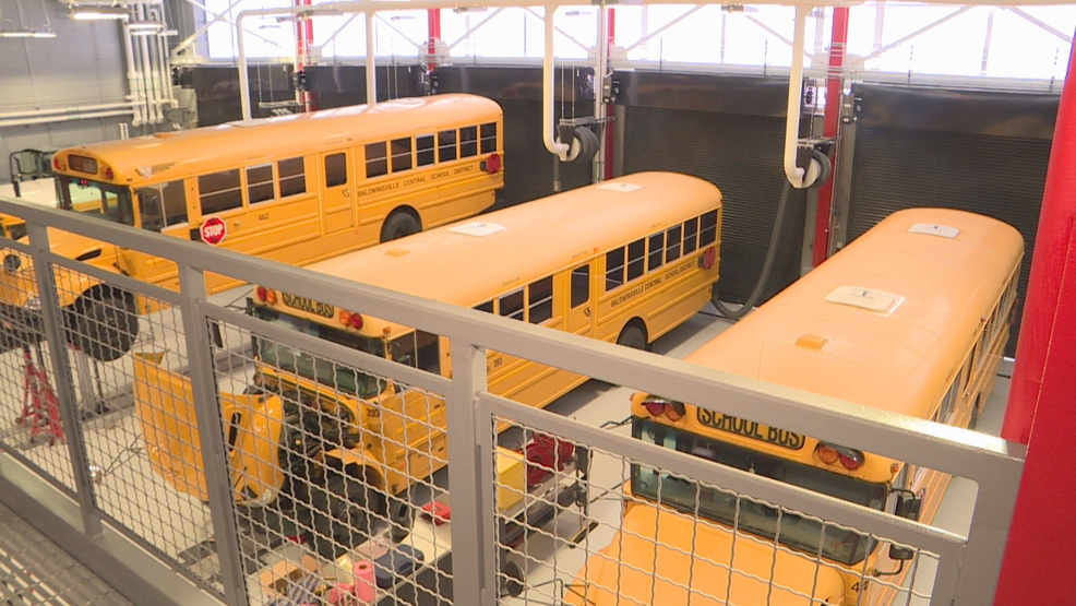 Baldwinsville's new bus garage came in under budget, | WSTM