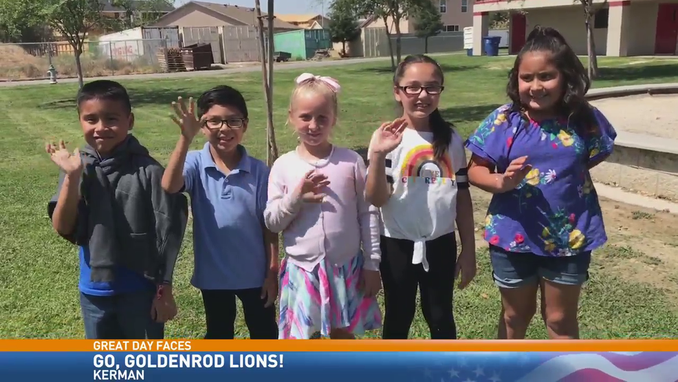 Great Day Faces, 9/9/19 Goldenrod Elementary, Kerman KMPH