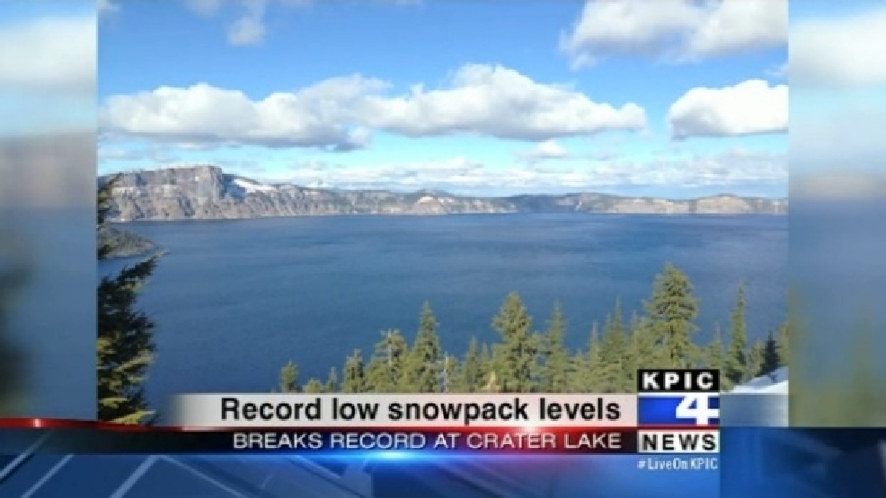 Crater Lake sees recordlow snow levels KVAL