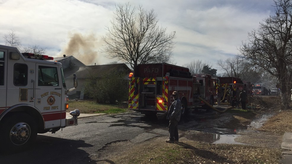 Port Arthur firefighters respond to house fire on 12th Street KFDM