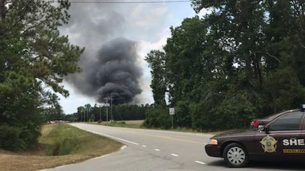Authorities work to extinguish large fire in Onslow County WCTI