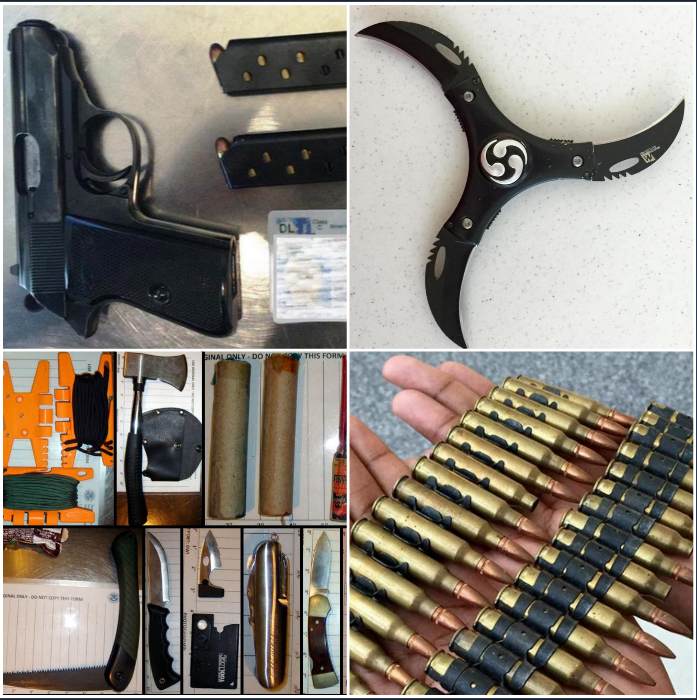Photos Items confiscated by TSA agents WJLA