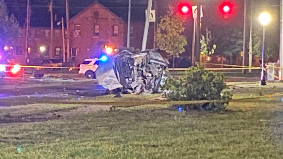 Five injured in singlecar crash at Germantown St. and James H. McGee