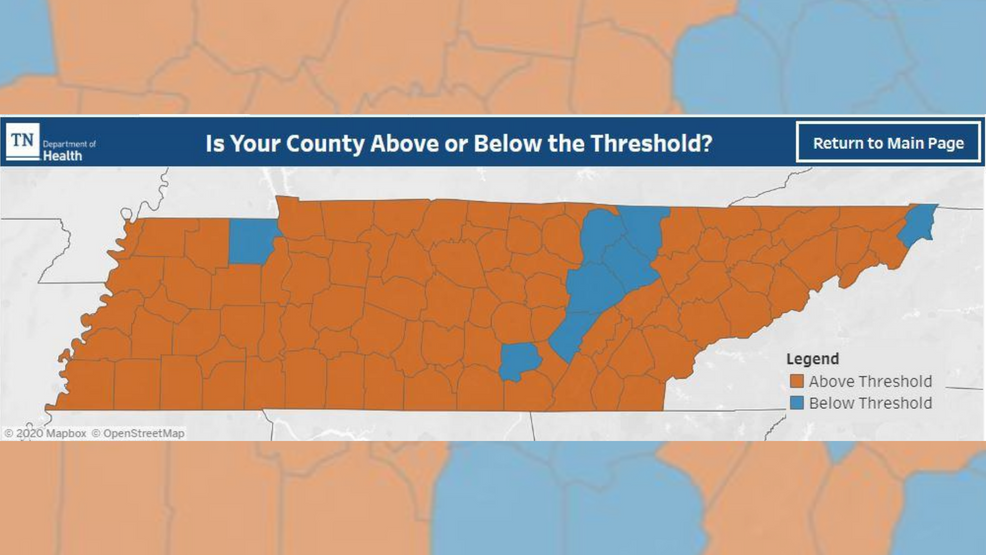 87 of Tennessee's 95 counties 'above the threshold' for transmission